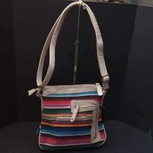 Cowgirl Trendy Women's Western Ivory Concealed Carry Crossbody Bag.